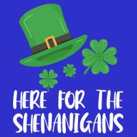 Here For The Shenanigans St Patricks Day Funny Gift Short Acrylic Beanie