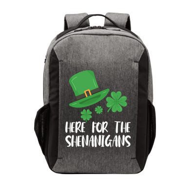 Here For The Shenanigans St Patricks Day Funny Gift Vector Backpack