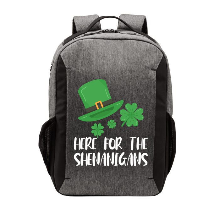 Here For The Shenanigans St Patricks Day Funny Gift Vector Backpack
