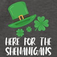 Here For The Shenanigans St Patricks Day Funny Gift Vector Backpack