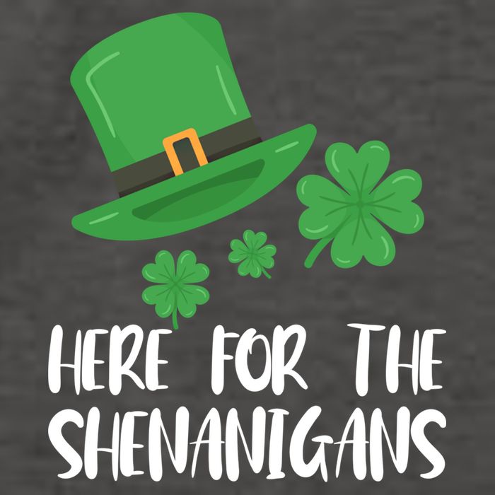 Here For The Shenanigans St Patricks Day Funny Gift Vector Backpack