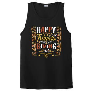 Happy Friendsgiving Turkey Friends Giving Thanksgiving Funny Gift PosiCharge Competitor Tank