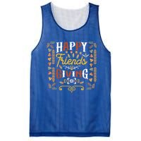 Happy Friendsgiving Turkey Friends Giving Thanksgiving Funny Gift Mesh Reversible Basketball Jersey Tank