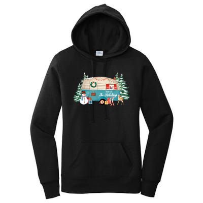 Home For The Christmas Holidays RV Trailer Women's Pullover Hoodie