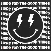 Here For The Good Times Retro Smile 11oz C Handle Ceramic Mug
