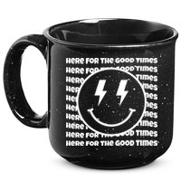 Here For The Good Times Retro Smile 15oz Campfire Ceramic Mug
