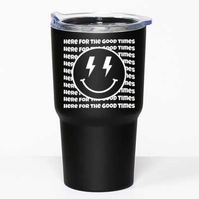 Here For The Good Times Retro Smile Tumbler