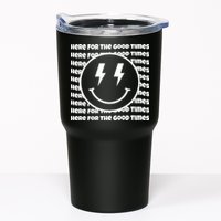 Here For The Good Times Retro Smile Tumbler