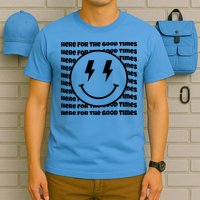 Here For The Good Times Retro Smile T-Shirt