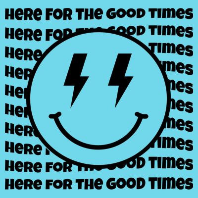 Here For The Good Times Retro Smile T-Shirt