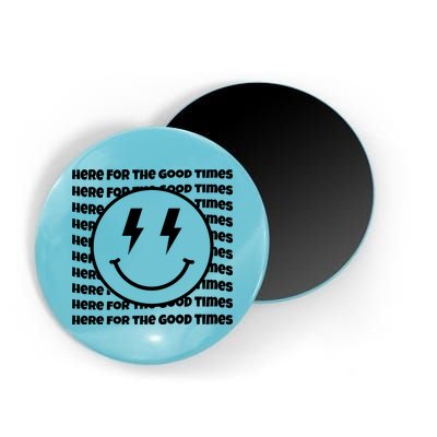 Here For The Good Times Retro Smile Magnet