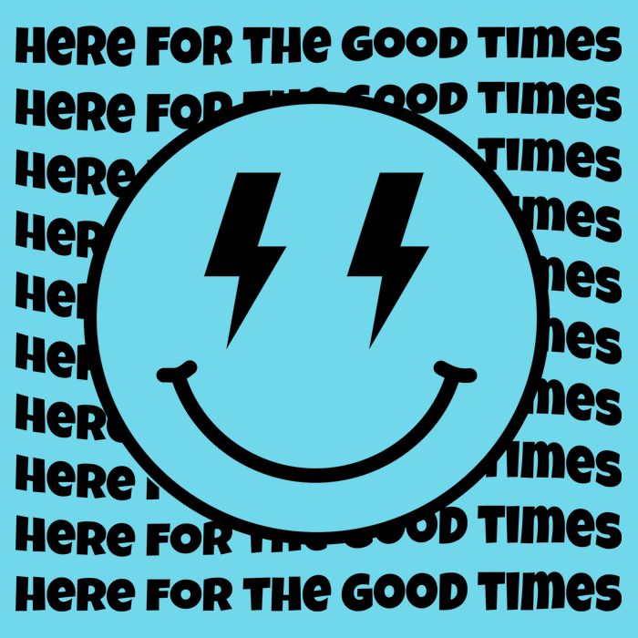 Here For The Good Times Retro Smile Premium T-Shirt