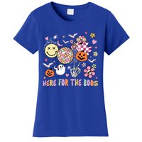 Here For The Boos Groovy Ghost Retro Disco Halloween Costume Meaningful Gift Women's T-Shirt