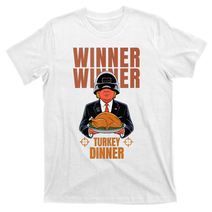 Humor Funny Trump Winner Winner Turkey Dinner Thanksgiving T-Shirt