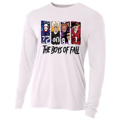 Halloween Football The Boy Of Fall Horror Character Cooling Performance Long Sleeve Crew