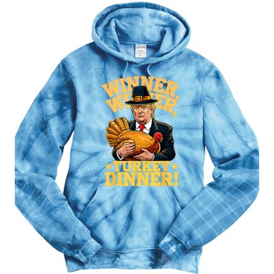 Humor Funny Trump Winner Winner Turkey Dinner Thanksgiving Tie Dye Hoodie