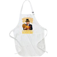 Humor Funny Trump Winner Winner Turkey Dinner Thanksgiving Full-Length Apron With Pockets