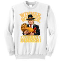 Humor Funny Trump Winner Winner Turkey Dinner Thanksgiving Sweatshirt