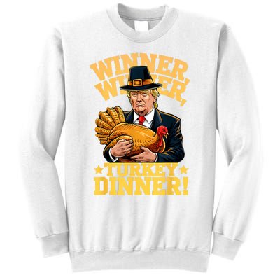 Humor Funny Trump Winner Winner Turkey Dinner Thanksgiving Sweatshirt