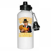 Humor Funny Trump Winner Winner Turkey Dinner Thanksgiving Aluminum Water Bottle