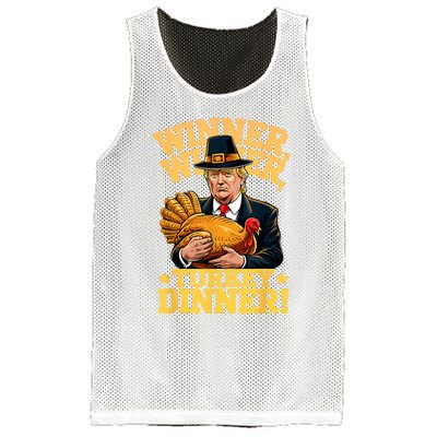 Humor Funny Trump Winner Winner Turkey Dinner Thanksgiving Mesh Reversible Basketball Jersey Tank