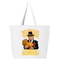 Humor Funny Trump Winner Winner Turkey Dinner Thanksgiving 25L Jumbo Tote