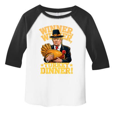 Humor Funny Trump Winner Winner Turkey Dinner Thanksgiving Toddler Fine Jersey T-Shirt