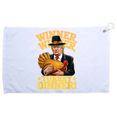 Humor Funny Trump Winner Winner Turkey Dinner Thanksgiving Grommeted Golf Towel