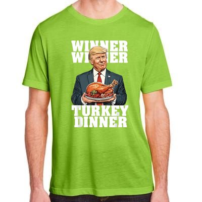 Humor Funny Trump Winner Winner Turkey Dinner Thanksgiving Adult ChromaSoft Performance T-Shirt