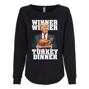 Humor Funny Trump Winner Winner Turkey Dinner Thanksgiving Womens California Wash Sweatshirt