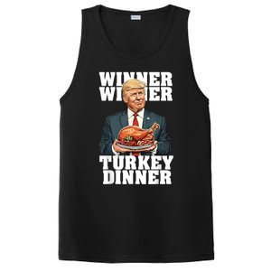 Humor Funny Trump Winner Winner Turkey Dinner Thanksgiving PosiCharge Competitor Tank