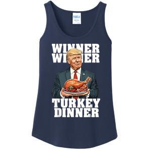 Humor Funny Trump Winner Winner Turkey Dinner Thanksgiving Ladies Essential Tank