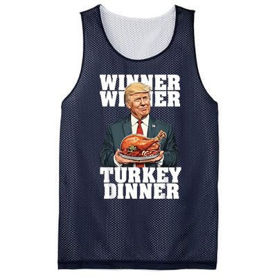 Humor Funny Trump Winner Winner Turkey Dinner Thanksgiving Mesh Reversible Basketball Jersey Tank