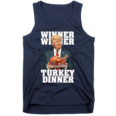 Humor Funny Trump Winner Winner Turkey Dinner Thanksgiving Tank Top