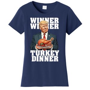 Humor Funny Trump Winner Winner Turkey Dinner Thanksgiving Women's T-Shirt