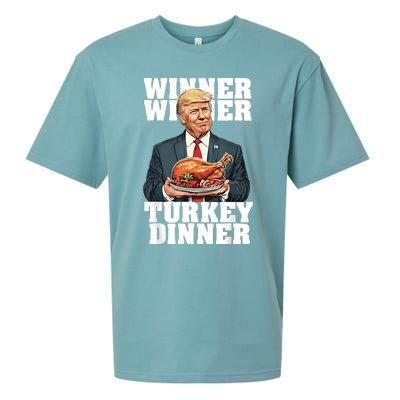 Humor Funny Trump Winner Winner Turkey Dinner Thanksgiving Sueded Cloud Jersey T-Shirt