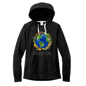 Healing For The Nations Revelations 222 Women's Fleece Hoodie