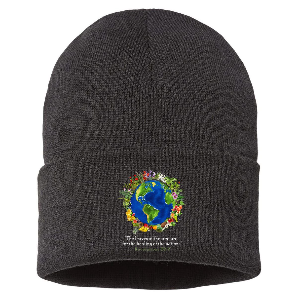 Healing For The Nations Revelations 222 Sustainable Knit Beanie