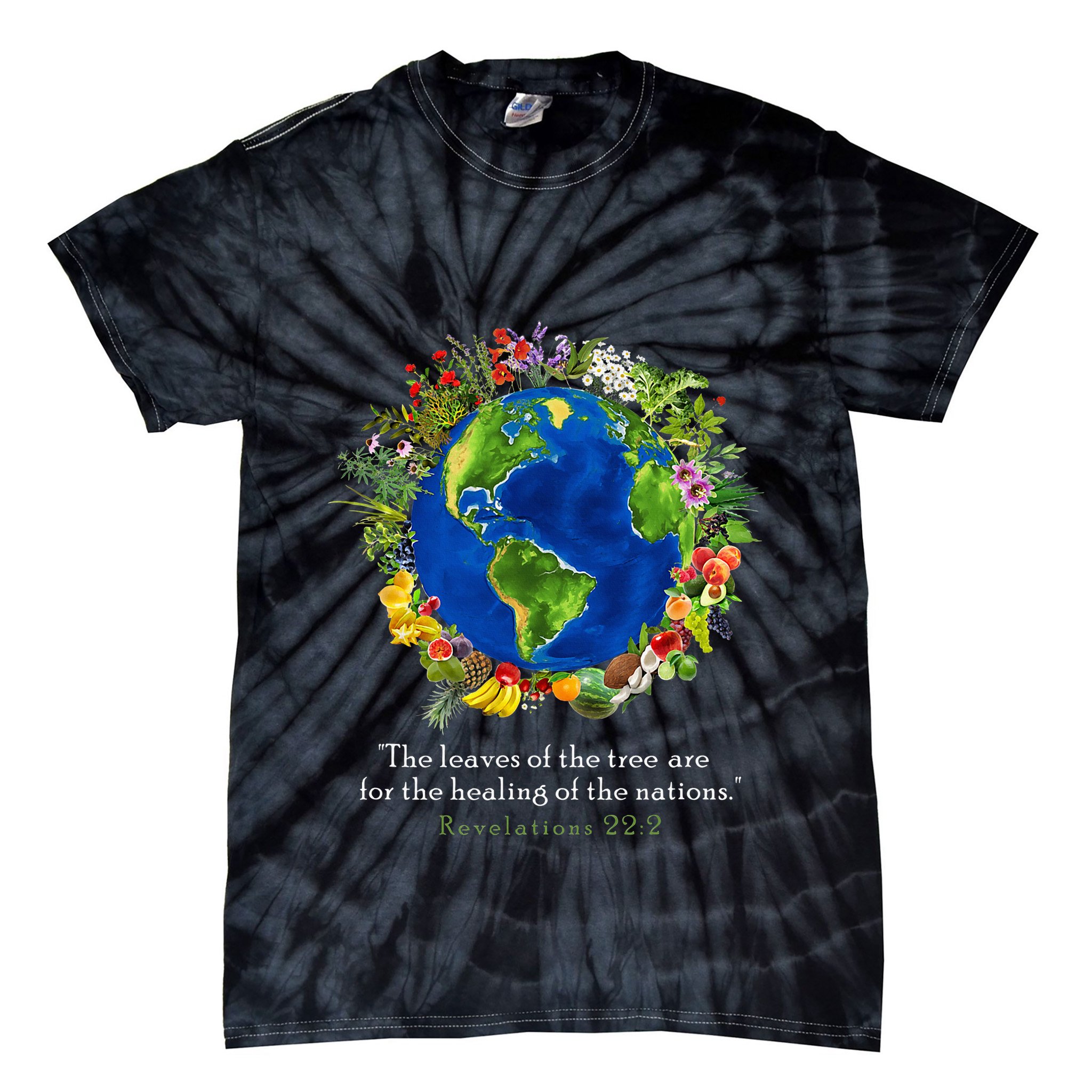 Healing For The Nations Revelations 222 Tie-Dye T-Shirt
