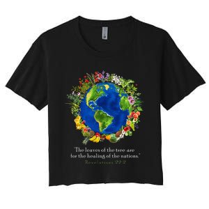 Healing For The Nations Revelations 222 Women's Crop Top Tee