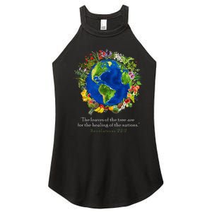 Healing For The Nations Revelations 222 Women's Perfect Tri Rocker Tank