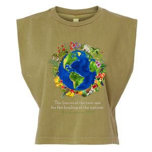 Healing For The Nations Revelations 222 Garment-Dyed Women's Muscle Tee