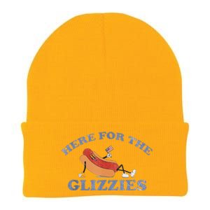 Here For The Glizzies 4th Of July 2024 Knit Cap Winter Beanie