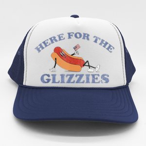 Here For The Glizzies 4th Of July 2024 Trucker Hat