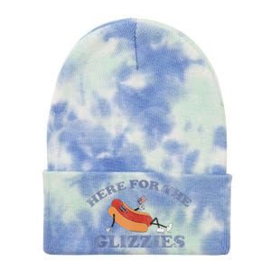 Here For The Glizzies 4th Of July 2024 Tie Dye 12in Knit Beanie