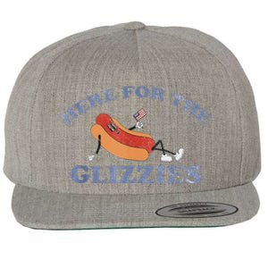 Here For The Glizzies 4th Of July 2024 Wool Snapback Cap