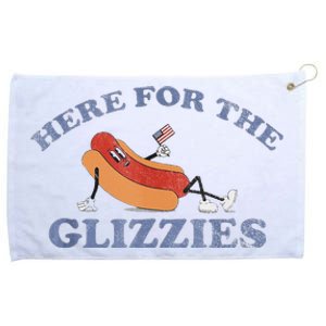 Here For The Glizzies 4th Of July 2024 Grommeted Golf Towel