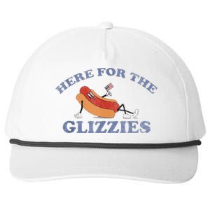 Here For The Glizzies 4th Of July 2024 Snapback Five-Panel Rope Hat