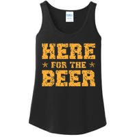 Here For The Beer Funny Party Outfit Costume Idea Ladies Essential Tank