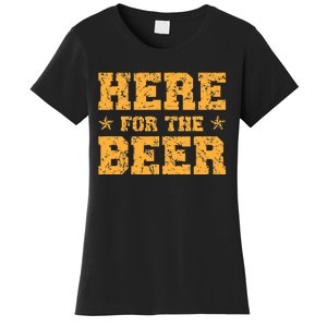 Here For The Beer Funny Party Outfit Costume Idea Women's T-Shirt